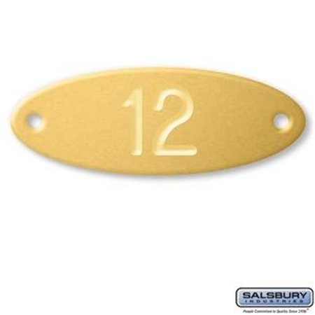 SALSBURY INDUSTRIES SalsburyIndustries 11160 Custom Engraved Name&Number Plate For Wood Locker Door 11160
